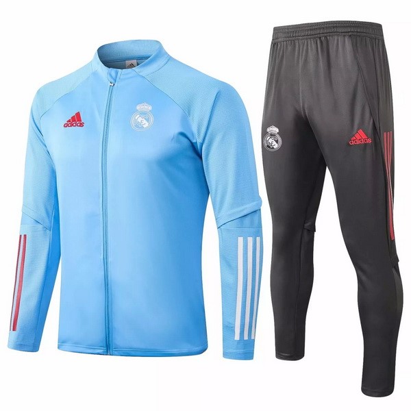 Trainingsanzug Real Madrid 2020-21 Grau Blau Licht